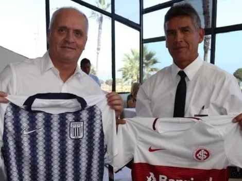 En cara al partido ante Alianza los dirigentes se reunieron y cambiaron camisetas