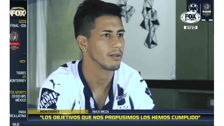 Maxi Meza explicó qué debe hacer Rayados para quedarse con el título ante Tigres