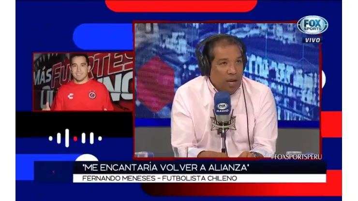 Fernando Meneses declaró que le gustaría regresar al Alianza Lima