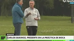 Un solo corazón: Carlos Queiroz visitó la práctica Xeneize