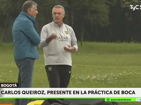 Un solo corazón: Carlos Queiroz visitó la práctica Xeneize
