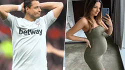 Foto de Javier Hernández con su esposa.