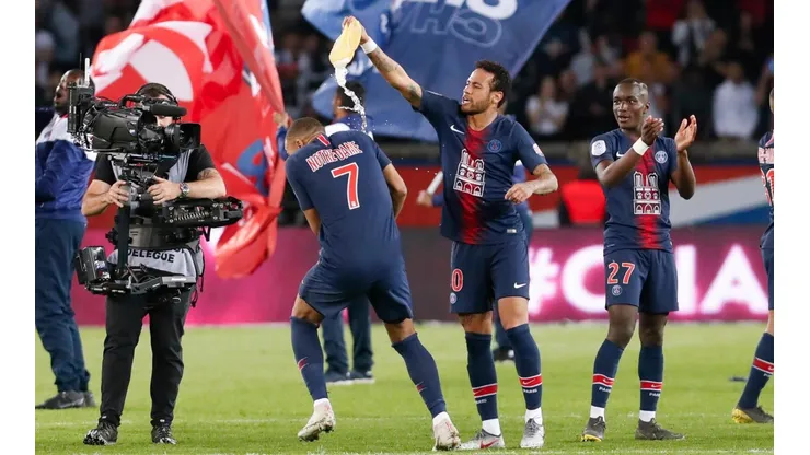 Foto de los jugadores de Paris Saint Germain.
