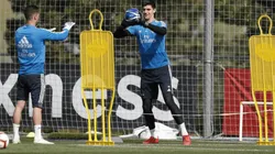 Sorpresa: apenas volvió a entrenarse, Courtois ya se perfila como titular