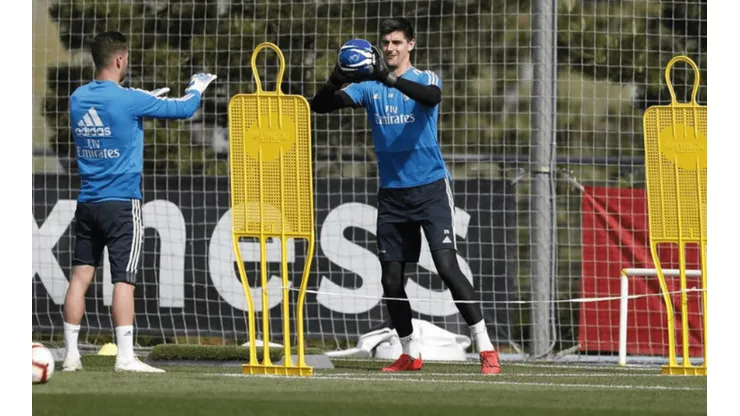 Sorpresa: apenas volvió a entrenarse, Courtois ya se perfila como titular