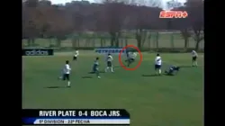 Video: el gol de Pratto a River, sacando del medio y con la camiseta de Boca que es viral