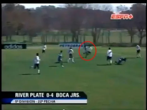 Video: el gol de Pratto a River, sacando del medio y con la camiseta de Boca que es viral