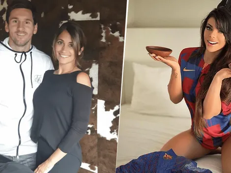 A Antonella Roccuzzo no le va a gustar: Miss Bum bum, por pascuas, subió foto del tatuaje de Messi