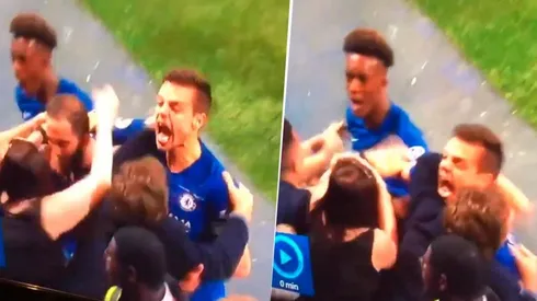 Video: Higuaín celebró su gol ¡tirándose de cabeza a los senos de una mujer!