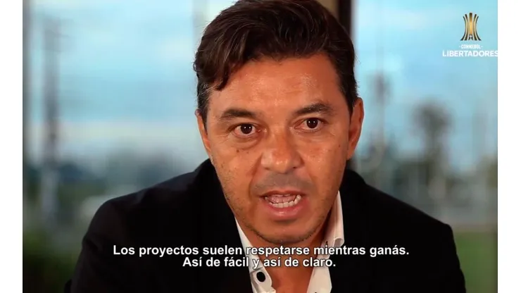 Gallardo en nota con la Conmebol.
