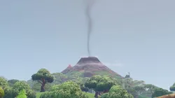 ¡La Runa Flotante de Fortnite provocó que el Volcán comience a lanzar humo!