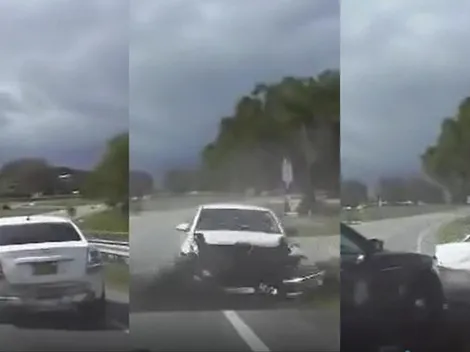 La policía persiguió a tres mujeres desnudas, tuvo que chocar su auto para detenerlas y todo quedó filmado