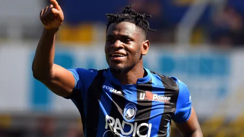Duván Zapata con la camiseta de Atalanta.