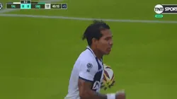 Dayro Moreno fue más rápido que el arquero y marcó el 1-0 para Talleres