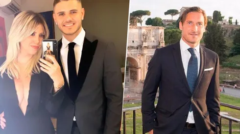 Wanda, Mauro y Totti.