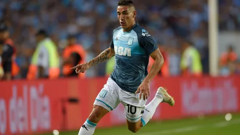 Ricardo Centurión, todavía con la camiseta de Racing.