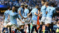 Foto de los jugadores de Manchester City.