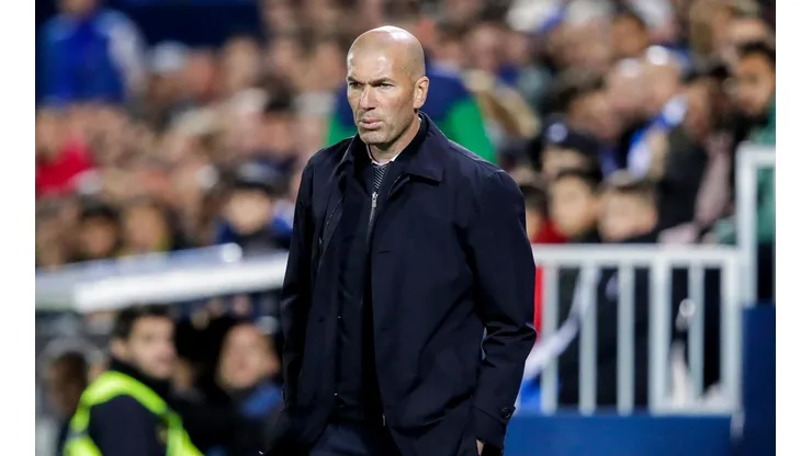 Foto de Zinedine Zidane, entrenador de Real Madrid.