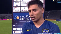 Mauro Zárate después del partido.