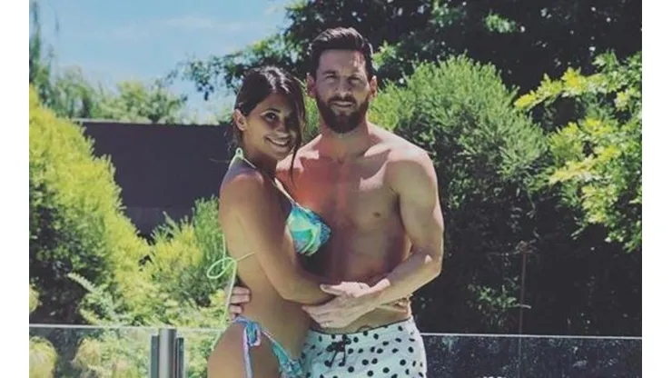 Foto de Lionel Messi y Antonella Roccuzzo.