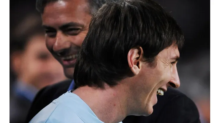 Mourinho y Messi, frente a frente.