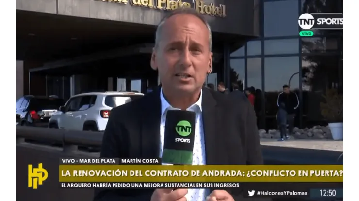 Foto de Martín Costa, periodista de TNT Sports.