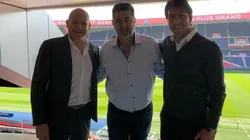 Angelici aprovechó y pasó por Francia para hablar con directivos del PSG