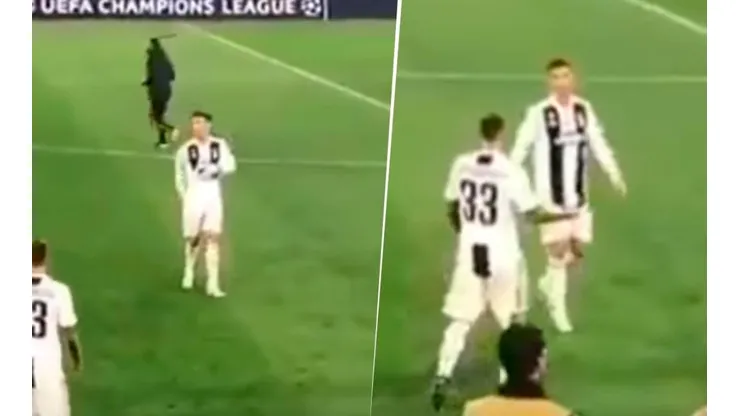 La reacción de Cristiano, captada por las cámaras de AS.