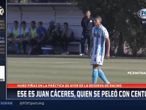 FOX Sports: detalles de cómo se dio la pelea entre Centurión y el pibe de Racing