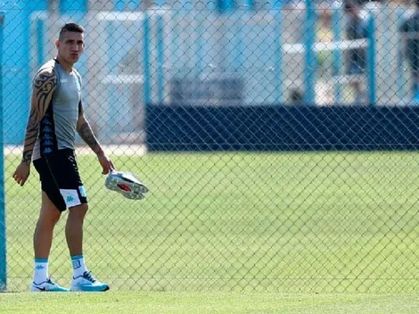 Centurión llegó en mal estado al entrenamiento y terminó a las piñas