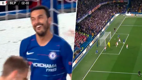 Era el blooper del mes: Pedro estaba solo, le pegó al palo ¡y de rebote la metió el defensor!