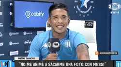 Zaracho contó que no se animó a pedirle una foto a Messi: "Me daba vergüenza"