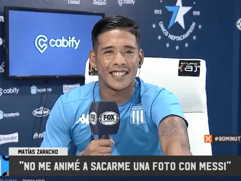 Zaracho contó que no se animó a pedirle una foto a Messi: "Me daba vergüenza"