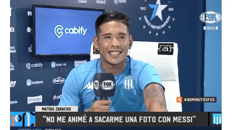 Zaracho contó que no se animó a pedirle una foto a Messi: "Me daba vergüenza"