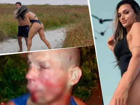 Fotos: hombre cometió un acto asqueroso delante de una luchadora de MMA y ella le dio una paliza