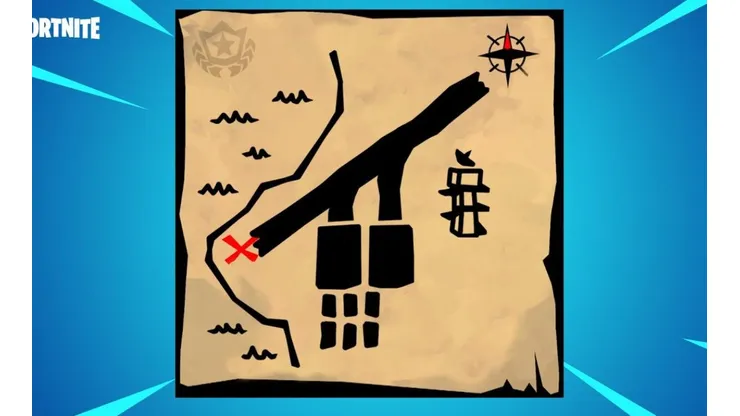 Busca la señal del mapa del tesoro que hay en Oasis Ostentoso y la "X" en Fortnite - Desafíos Semanales