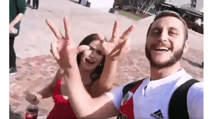 Lali Espósito se encontró con un hincha de River y trolleó a Boca
