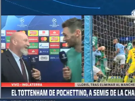 Por cábala, Lloris le mandó un saludo en vivo a Lisandro López