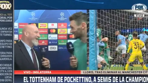 Por cábala, Lloris le mandó un saludo en vivo a Lisandro López