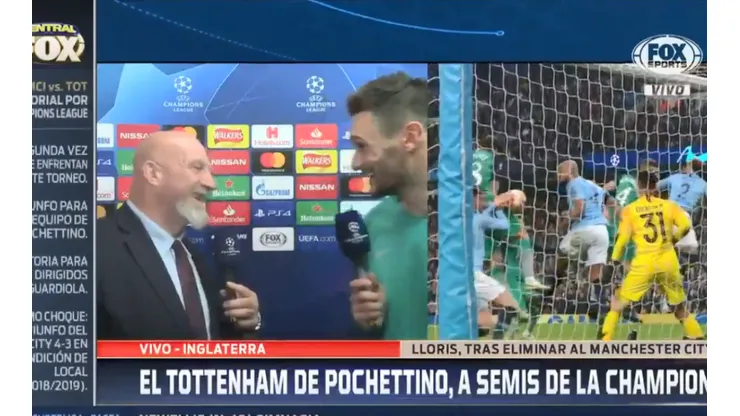 Por cábala, Lloris le mandó un saludo en vivo a Lisandro López
