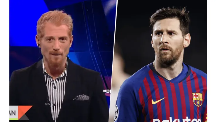 Foto de Lionel Messi con Liberman.