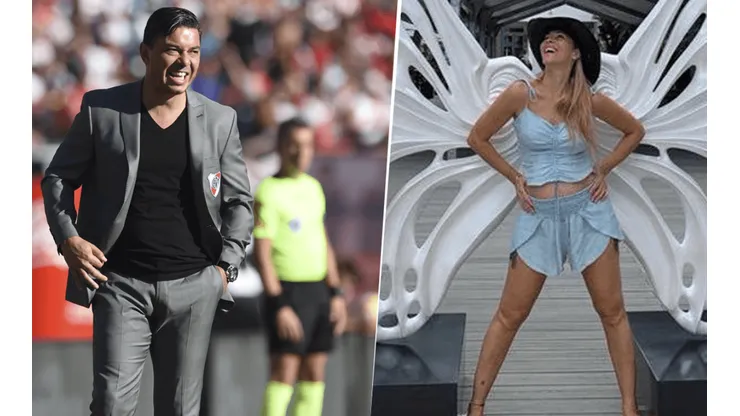 Foto de Marcelo Gallardo junto a su pareja.