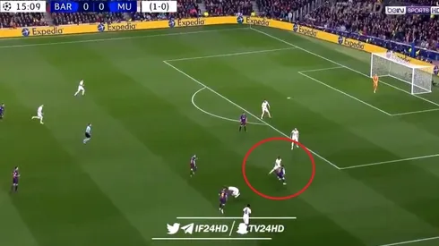 La recuperó, tiró un caño y la clavó abajo: el golazo de Messi ante Manchester United