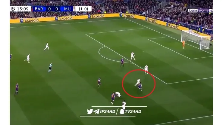 La recuperó, tiró un caño y la clavó abajo: el golazo de Messi ante Manchester United