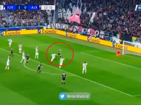 Con un poco de fortuna: la pelota le quedó a van de Beek y el Ajax le empató a la Juventus