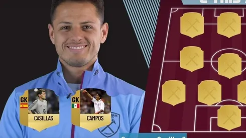 Chicharito participó de un divertido juego.