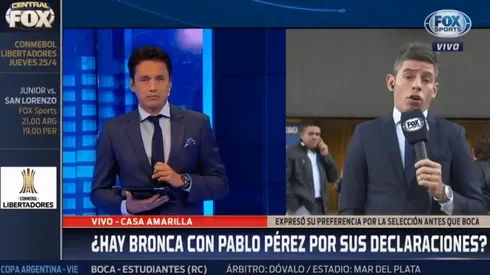 Todo mal: desde FOX Sports aseguran que "el 95% de los hinchas de Boca están molestos con Pablo Pérez"
