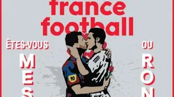 Aún no podemos creerlo: France Football sacó una portada con Lionel Messi y Cristiano Ronaldo besándose