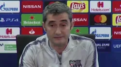 Ernesto Valverde en conferencia de prensa.