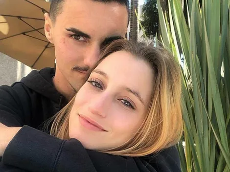 A puro beso: la romántica foto de Eustáquio con su novia con un precioso atardecer de fondo